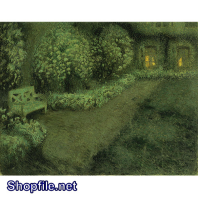 Tranh sơn dầu vẻ đẹp của ngôi nhà sáng điện